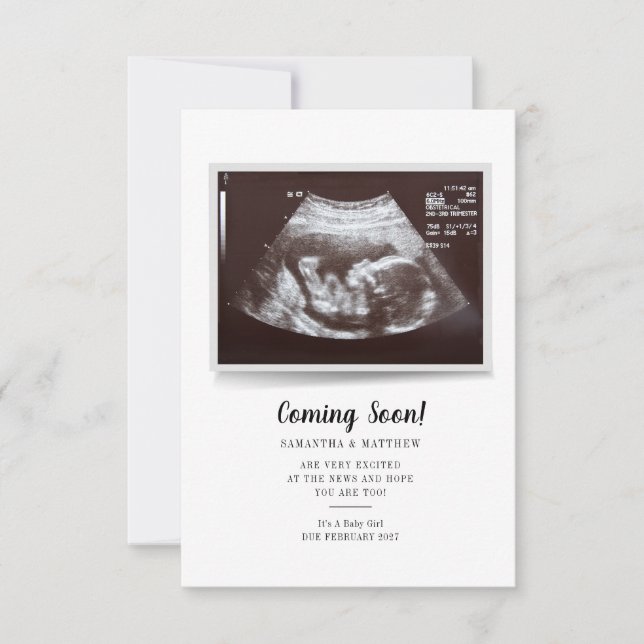Snart kommer Ultraljudsfoto-Gravid (Framsida)