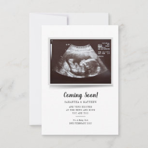 Snart kommer Ultraljudsfoto-Gravid