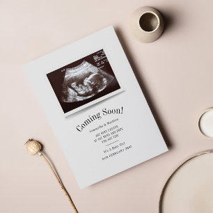 Snart kommer Ultraljudsfoto-Gravid Meddelande