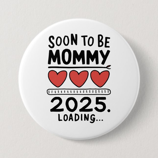 Snart Mamma 2025 Mamma på väg Uppflyttad till Mamm Knapp (Framsida)