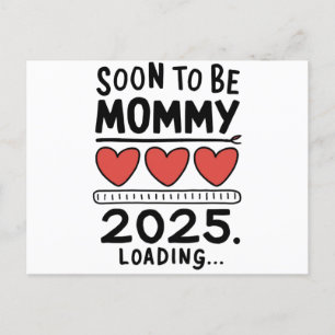 Snart mamma 2025 Mamma på väg Uppflyttad till Mamm Vykort
