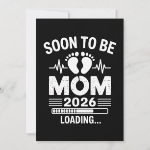 Snart mamma 2026 laddar graviditetsmeddelande inbjudningar