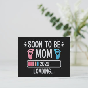 Snart mamma 2026 Laddar graviditetsmeddelande Inbjudningar