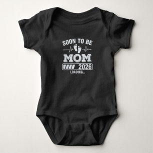 Snart mamma 2026 laddar graviditetsmeddelande t shirt