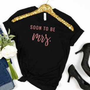 Snart Mrs Sjungande Möhippa Brud T Shirt