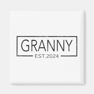Snart på betal 2024 Mors dag Granny Est 2024 Magnet