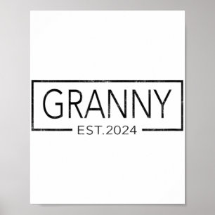Snart på betal 2024 Mors dag Granny Est 2024 Poster