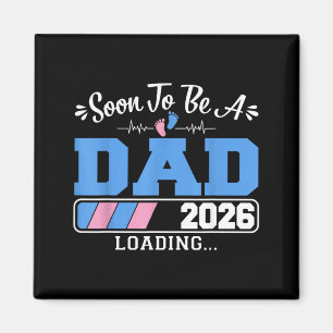 Snart pappa 2026 laddar graviditetsmeddelande magnet