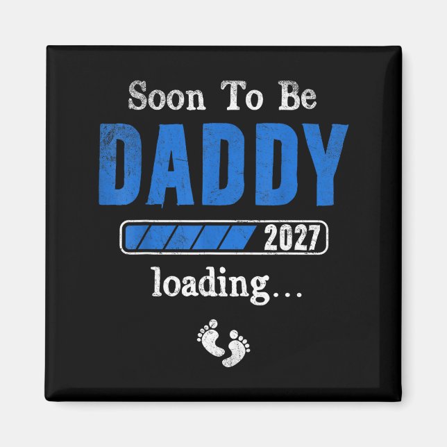 Snart pappa 2027 est 2027 fars dag första magnet (Framsidan)