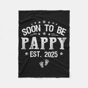 Snart Pappa Est.2025 Fars dag Uppflyttad Till Fleecefilt