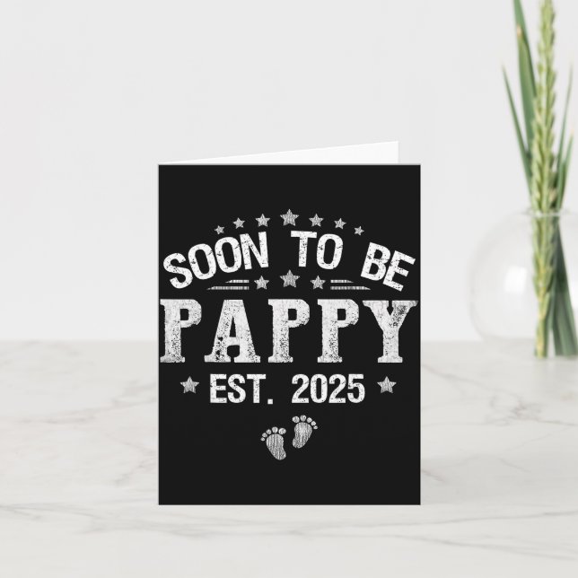 Snart Pappa Est.2025 Fars dag Uppflyttad Till Kort (Framsida)