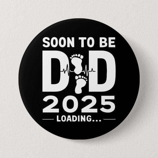 Snart Pappa Est 2025 Ny Pappa Att Vara  Knapp (Framsida)