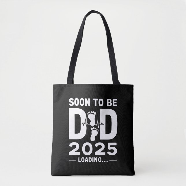 Snart Pappa Est 2025 Ny Pappa Att Vara  Tygkasse (Framsida)