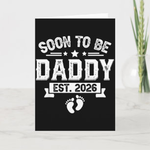 Snart Pappa Est. 2026 Fars Dag Första Gången Kort