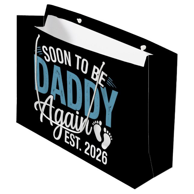 Snart pappa igen Est 2026 Pappa Bebis Tillkännage (Framsidan Vinklad)