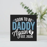 Snart pappa igen Est 2026 Pappa Bebis Tillkännage