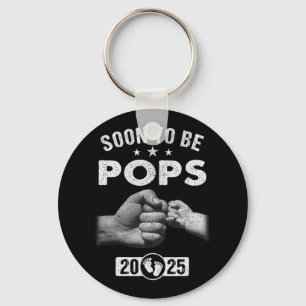 Snart ska det vara pops Est 2025 Fars dag första g Nyckelring