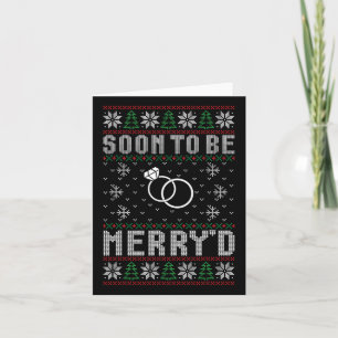 Snart ska du gifta dig med Merry d jul Bride Groom Kort