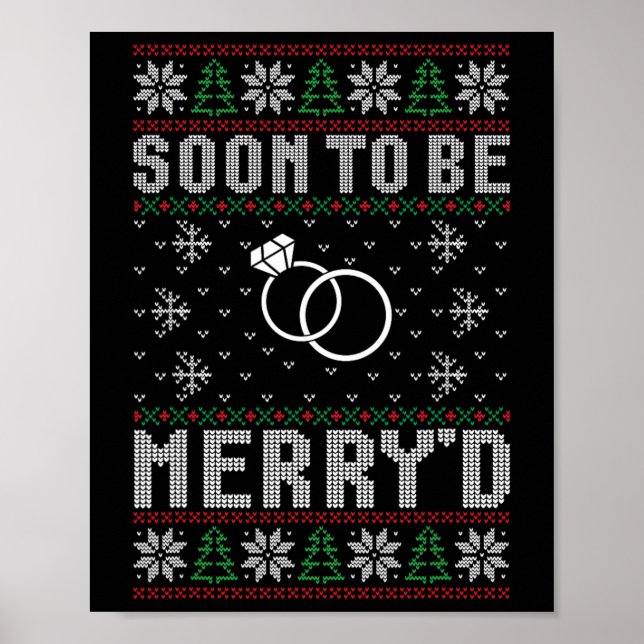 Snart ska du gifta dig med Merry d jul Bride Groom Poster (Framsidan)