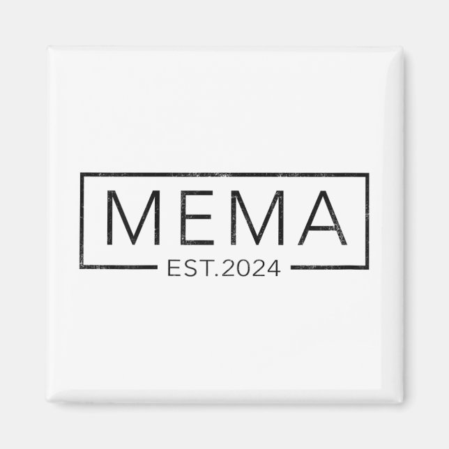 Snart som medlem 2024 Mors dag-medlemskapet Est 20 Magnet (Framsidan)