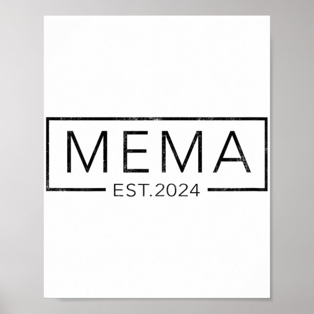 Snart som medlem 2024 Mors dag-medlemskapet Est 20 Poster (Framsidan)