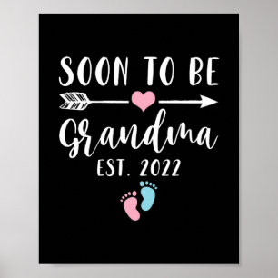 Snart som mormor 2022 för ny mormor poster