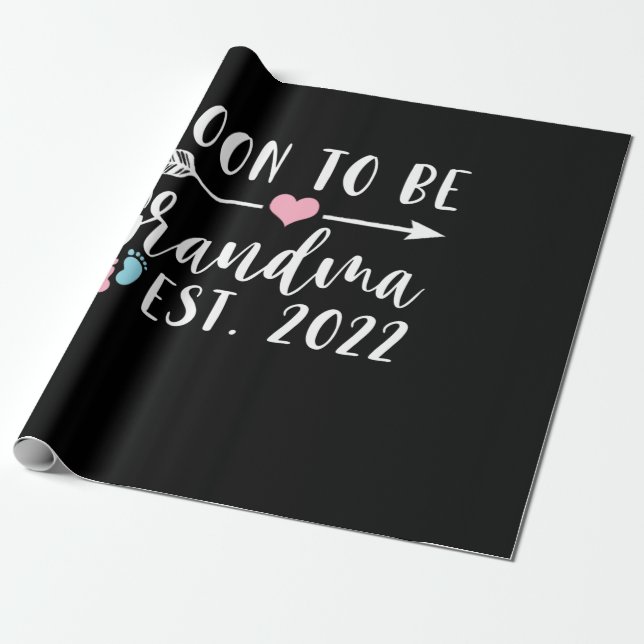 Snart som mormor 2022 Mors dag Presentpapper (Utrullad)