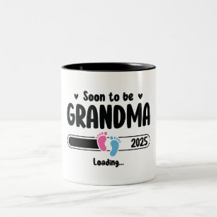 Snart som mormor 2025 Två-Tonad mugg