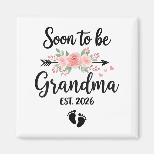 Snart som mormor 2026 magnet (Framsidan)