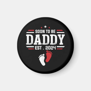 Snart som pappa 2024 New Pappa 2024 Första gången Magnet
