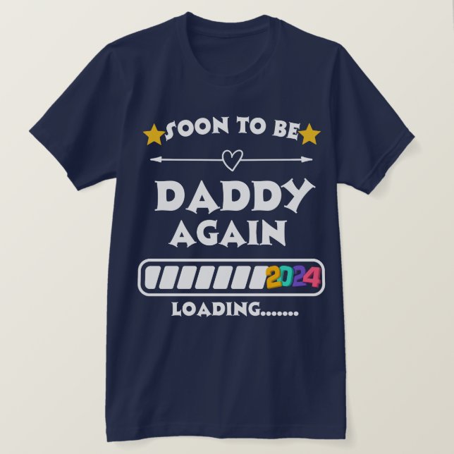 Snart som pappa 2024 t shirt (Design framsida)