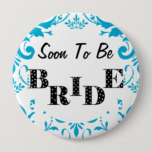 Snart till Bride Bachelorette Party - Turquise Knapp