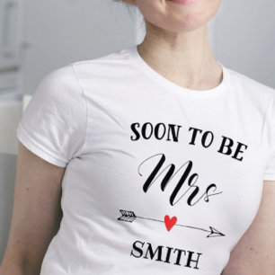 Snart till fru personlig namn t shirt