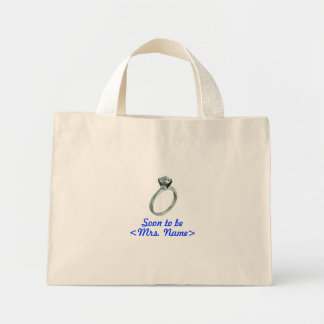 Snart till fru Tote bags. Mini Tygkasse