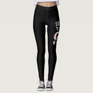 Snart till Gigi Est 2022 Blommigt New Grandma Mor Leggings