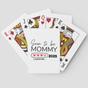 Snart till Graviden Mamma 2025 Alla hjärtans dag Casinokort