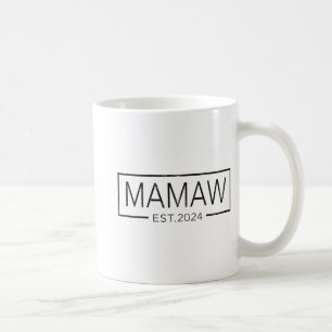 Snart till Mamaw 2024 Mors dag Mamaw Est 2024 Kaffemugg
