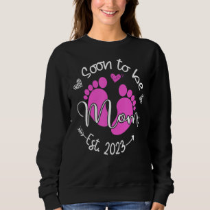Snart till Mamma 2023 första gången Mamma Graviden T Shirt