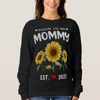 Snart till Mamma 2023 Solros Mors dag T Shirt