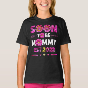 Snart till Mamma Est2022 Mors dag för Mamma T Shirt