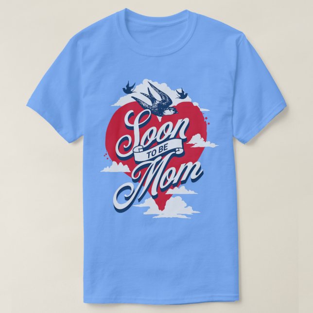 Snart till mamma t shirt (Design framsida)