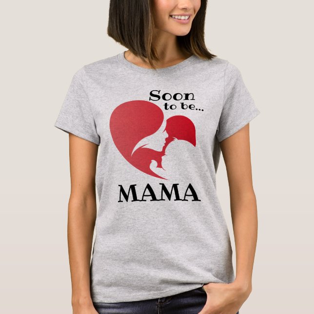 snart till mamma t shirt (Framsida)