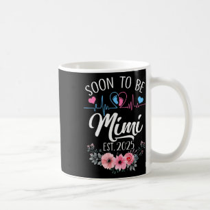 Snart till Mimi 2025 Första Gravidens meddelande Kaffemugg