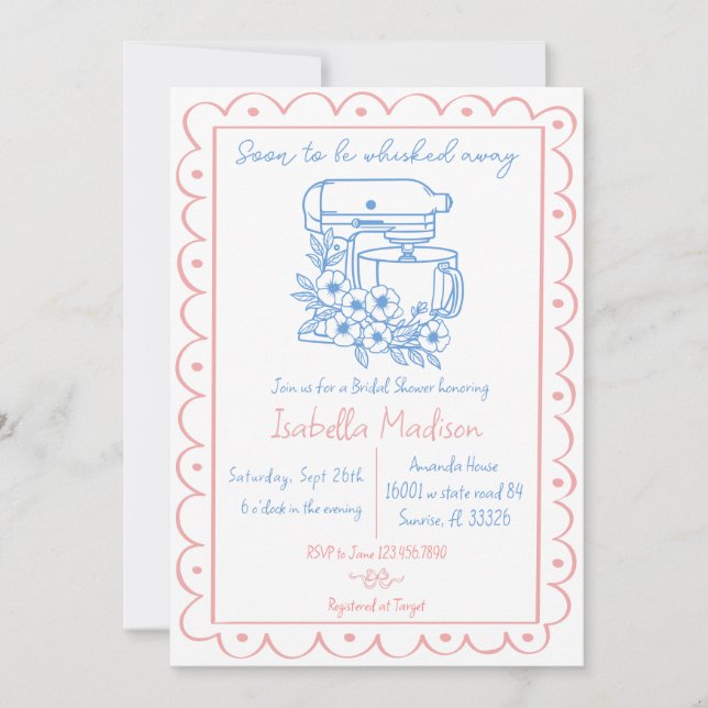 Snart till Möhippan Hand plockade Inbjudningar (Framsida)