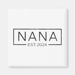 Snart till Nana 2024 Mors dag Nana Est 2024 Magnet