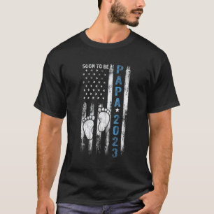 Snart till Pappa 2023, första gången Fars dag, ny T Shirt