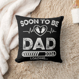 Snart till pappa Est 2024 Fars dag Kudde