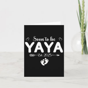 Snart till Yaya 2025 Mors dag första gången Yaya Kort