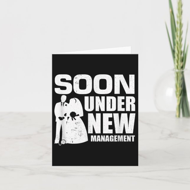 Snart under New Management Bröllopsfest Giftermål  Kort (Framsida)