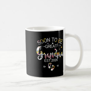 Snart Underbar mormor 2026 Mors dag första Ti Kaffemugg